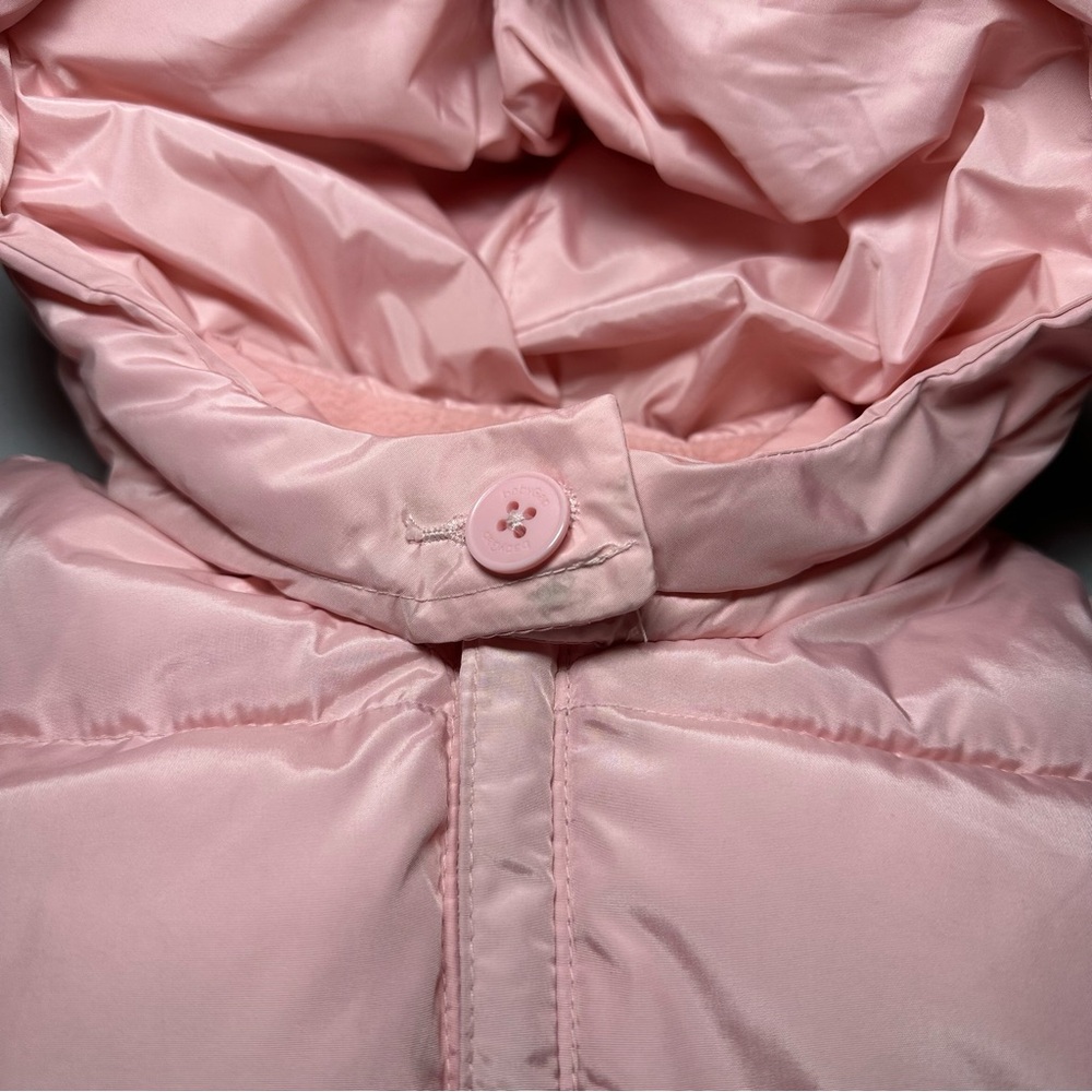 Baby Gap Pink Fleece-Lined Snowsuit 6-12M | Hooded Winter Outdoor Body Suit - Picture 3 of 7